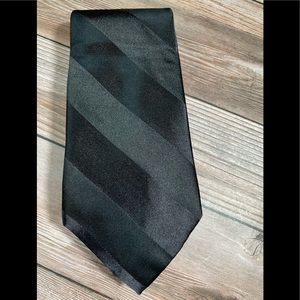 Bugatti Extra Long Silk Tie - Black Stripe
